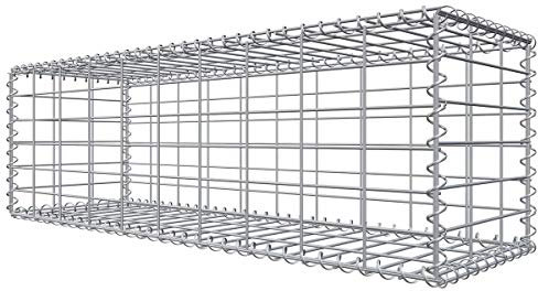 Niederberg Metall Gabion en Pierre 100x30x30 MW 5x10 Cage métallique Déco Jardin