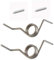 French Door Refrigerator Spring For Samsung DA81-01345B, White Sleeves Pin French Spring RD DA81-01346A Compatible With Models RF267AFWP RF267HERS RF268ABBP RF268ABPN RF268ABRS RF268ABWP ( Pair of 2 )