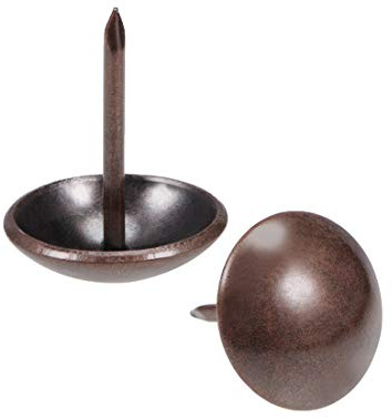 sourcing map 35Stk.Polsternagel 19mm Kopfdurchmesser Antik Runde Reißzwecken Kupfer