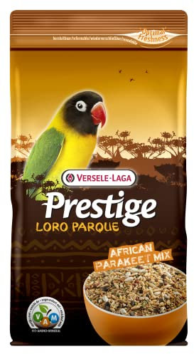 Versele-Laga Prestige Loro Parque African Parakeet Mix | 1 kg | Alimento seco para periquitos africanos | para una alimentación equilibrada y Rica en nutrientes | Mezcla de Semillas