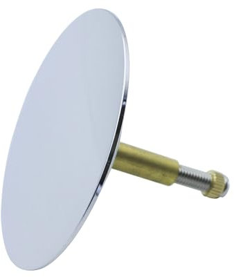 KEABATH 72 mm Universal-Badewannenstöpsel aus massivem Messing, verstellbarer Stopfen, Polieren, Spiegelablaufstopfen, Ersatz für Standard-Badewannen