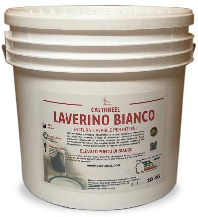 PITTURA PER INTERNI -SUPER LAVABILE -SUPER BIANCO (20KG)