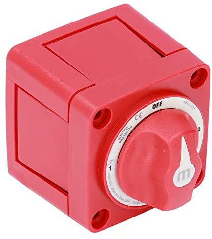 Interruttore Batteria 300A, Isolatore a Doppio Circuito a 3 Posizioni per Rimorchio per Auto, Camion, Barche Marine, Funzionamento più Sicuro