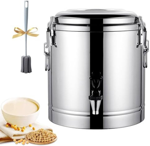ANSNOW Dispensador de Agua Caliente Hervidor Termo para Té Cubo de Hielo 10L/20L/30L Calentadores de Bebidas Dispensador de Bebidas Urna Aislada de Acero Inoxidable para Café para Fiestas, Buffets,