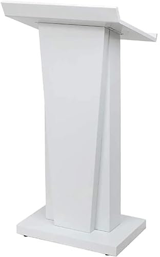 WOYZDQ Stehpult Metall-Podiumsständer mit Stauraum, Empfangstheke, Kanzel, Rednerpult, Podien für Besprechungen, Schulen, Kirchen, Auditorium, Klassenzimmer Pult
