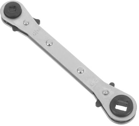ULTECHNOVO Double-Headed Ratchet Wrench - 24Mm Ratchet Spanner for HVAC Repair - Lightweight Refrigeration Service Tool with Ergonomic Handle