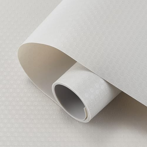 CREATCABIN Küchenregaleinlagen Schrankeinlagen Schubladenmatte Nicht Klebende Eva Regaleinlagen rutschfest Waschbar Wasserdicht Ölbeständige Pads Schutz Für Kühlschrank Speisekammer Grau 30x150cm