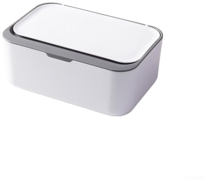 Feuchttücher-Spenderbox für Feuchttücher, Halter für Tücher, mit Deckel, Grau