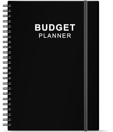 Budget Planner - Monthly Financial Organizer with Expense Tracker Notebook. Monthly Budget Journal，A5 Undated Finance Planner/Account Book That Manages Your Finances Effectively, Start Anytime, Black