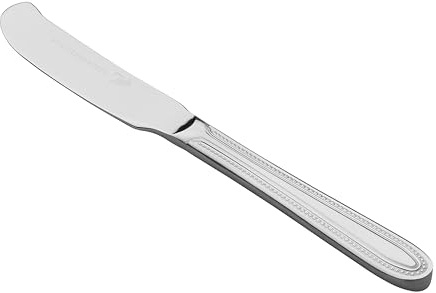 Tala Butter Knife, Stainless Steel Spreader with Beaded-Edge Design Premium 18/10 Cutlery, Rust-Resistant, Ergonomic & Dishwasher Safe