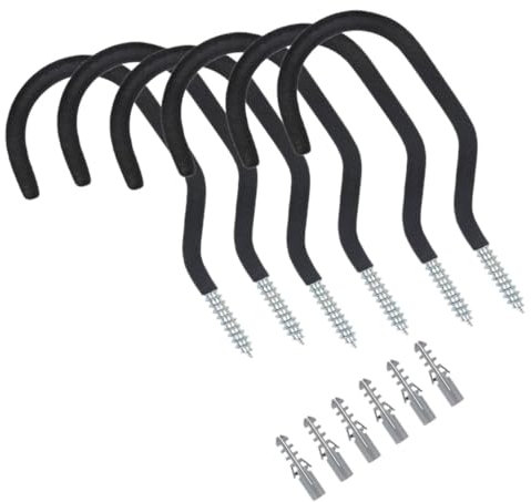Tofficu 6Piezas Bicicletas Resistentes Con Tornillos Soporte Para Colgar Bicicletas y Pared Para Ahorrar