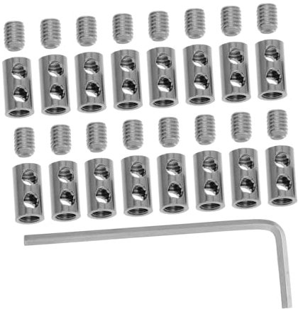 Luxshiny 1juego Abrazaderas De Acero Inoxidable Para Cables Fijación Segura De Cuerdas Para Aplicaciones Industriales Construcción