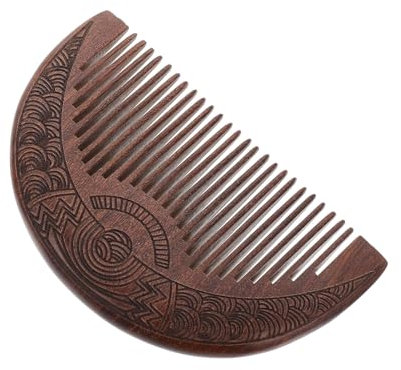 DEARMAMY Portable Hairdressing Comb Fine Tooth Household Dressing Comb for Scalp Massage Premium Wood Material Convenient Travel for Men Women