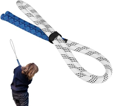 Golf-Schwing-Schwingtrainer – Rope Golf Swing Trainer für Distanz | Kraftaufwärtsstift, hilft bei der Verbesserung des Tempos mit Verzögerung, tragbare Übungsausrüstung zum Einlegen