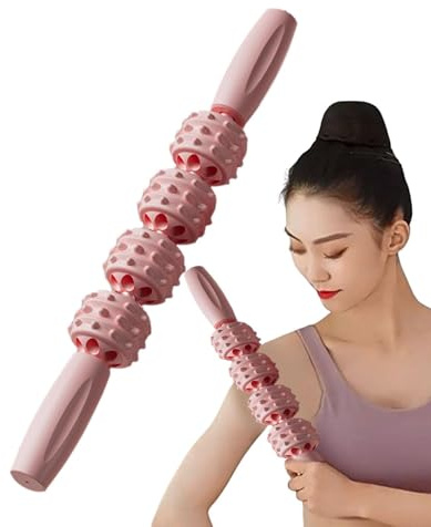 Muscle Roller Stick, Massage Rolling Pin, PP Leg Recovery Tool, Ergonomic Grip, Portable Size, Smooth Rotation, Soreness, Deep Massage, Easy Use, Perfect for Home, Gym, 14.1x2.36 inches