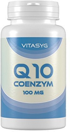 Vitasyg Coenzym Q10 100mg - 120 vegane Kapseln - für 4 Monate Coenzym Q10-100mg Q10 pro vegane Kapsel - 120 Kapseln - Made in Germany - vegan - ohne Magnesiumstearat
