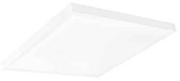 ELG Leuchten LED Deckenlampe mit direktem Licht, 62,5cm, 30-40W, 3970-5053lm, flach, 3000K/4000K, warmweiße, neutralweiße Lichtfarbe, einstellbar, Wohnzimmerleuchte, 62,5x62,5x4,3cm