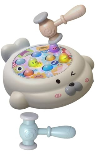 Gatuida Jeu Chasse Taupe pour Garçon et Filles en Plastique, Jouet Éducatif pour Exercer la Coordination Main-œil la Réflexion Active la Maison ou Parc
