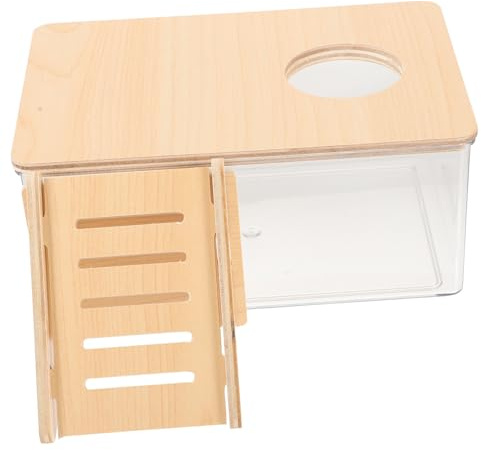 Gadpiparty Acryl Sandbadewanne für Hamster Transparente Badewanne Wiederverwendbare Sandbadewanne Haushaltsbadewanne für Kleine Tiere Leicht zu Reinigen Verstauen