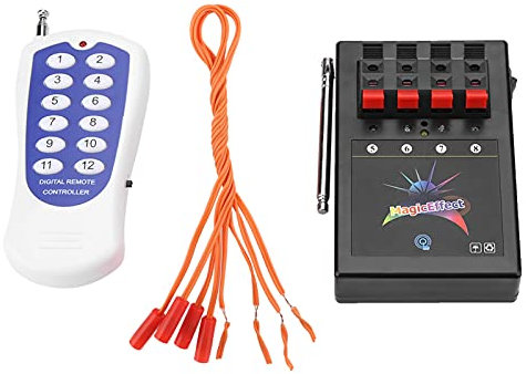 Fuegos Artificiales Inalámbricos, de Disparo de Fuegos Artificiales Inalámbrico de 12 Canales con Control Remoto
