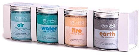 AquaFinesse Spa de Luxe Crystals 4er Set Whirlpool Badekristalle Spa de Luxe