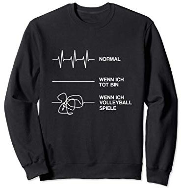 Volleyball Spruch Lustig Beachvolleyball Aufschlag Trikot Sweatshirt