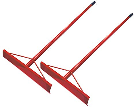 Aluminium Concrete Rake Placer 19.5 x 5 with Welded 60 Long Aluminium Handle (2)