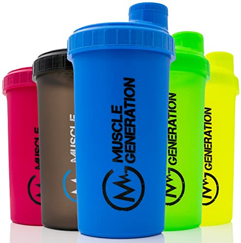 Musclegeneration Shaker proteico 700 ml [nuovo 2022] tappo shaker shaker per proteine shaker shaker per palestra, fitness, shaker per proteine, shaker per bevande sportive, shaker per le proteine |