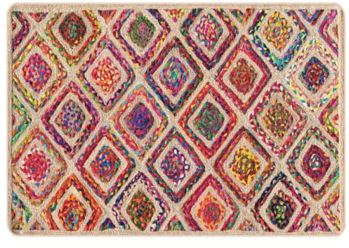 vidaXL Alfombra Lavable Multicolor 120x180 cm
