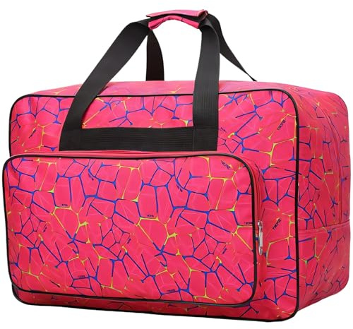 Ericetion Nähmaschinen-Tragetasche, universelle Nylon-Tragetasche, universelle gepolsterte Aufbewahrungsabdeckung mit Taschen und Griffen