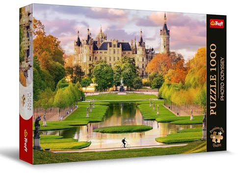 Trefl - Puzzle 1000 Teile, Schloss Schwerin, Deutschland,Premium Plus