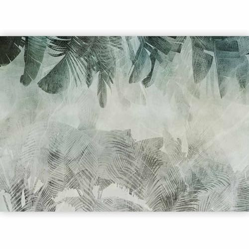 murando PREMIUM Fotomurales hojas tropicales 350x256 cm Papel pintado tejido no tejido Decoración de Pared decorativos Murales moderna de Diseno Fotográfico Pasillo Oficina Naturaleza b-C-10363-a-a