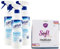 SET PULIZIA: 3x Quasar Detergente BAGNO Igienizzante Spray, Anticalcare, Elimina i Residui Di Sapone, Risciacquo Veloce 580ml + Panno In Microfibra SOFT, Panno Multiuso (Colori Assortiti)