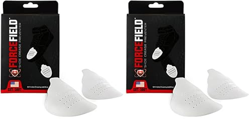 Sof Sole ForceField Shoe Crease Preventer Cirages et produits d'entretien, Blanc (White), Small (Lot de 2)