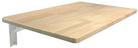 FGDIUCVN Wandmontierte Werkbank, Drop-Leaf-Klapptisch, Esstisch, Schreibtisch, Wandmontierte Stehtische, Werkbank, Arbeitstisch, zusammenklappbarer Massivholztisch/Holzfarbe/80 * 30 cm