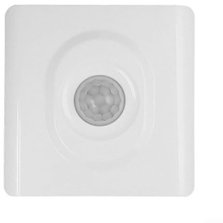 PIR Motion Sensor Switch & Infrared Detector, Wall Light Switch, Auto ON/OFF, Super Power Saving for Home, 200W Max, Works with Incandescent, Energy-Saving & LED Bulbs (White)