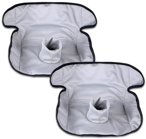 Hisprout 360 Comfort Universal Kindersitz Protektor Pad für Töpfchen Training,Windel Lecks für Toilettentraining,Fit Alle Größen Autositze(Gray 2pack)