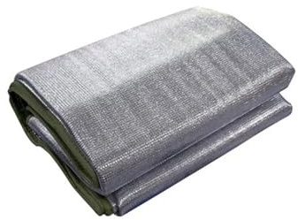 NJIEzhao Alu Isomatte 6 mm Dicke doppelseitige feuchtigkeitsbeständige Matte aus Aluminiumfolie, professionelle Thermomatte for Camping im Freien(200x100cm)
