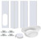 Kit de fenêtre de climatisation portable, adaptateur de fenêtre de climatisation, plaque scellée, fenêtre réglable pour climatiseur mobile, accessoire de fenêtre de climatisation