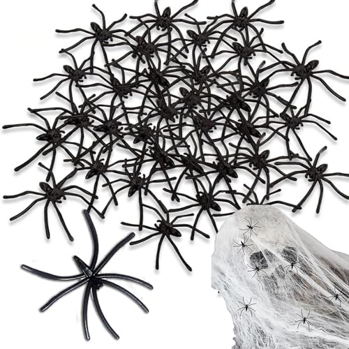 MaNeaz 60 PCS halloween spinne halloween deko halloween spinnen spinnen halloween Spinnen Tisch Deko für Kinder Halloween Dekorations
