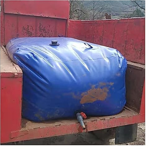 PpeiliL Réservoir d'eau Portable Pliable avec Valve, for la résistance à la sécheresse, la prévention des incendies et l'approvisionnement en Eau d'urgence.(2839L/750Gal/2.5x1.5x0.76 m)