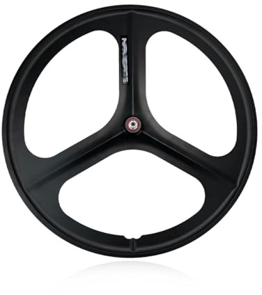 Fixie-Fahrrad Vorder- Und Hinterräder 3 Speichen 700C Bahnrad Magnesiumlegierung Laufradsatz V-Bremse Durchgehende Achse 100/120mm Naben Für Single Speed