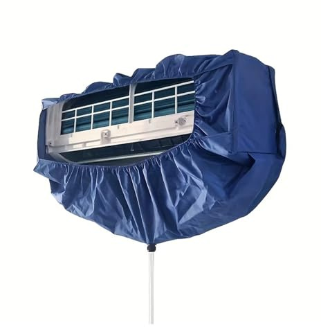 Cubierta De Limpieza For Aire Acondicionado, Apta For Aire Acondicionado Colgante De 9000 A 36000 BTU, Bolsa De Agua Y Polvo Espesada, Juego De Placa De Soporte Limpiadora.(8pcs 100cm 39.3in)