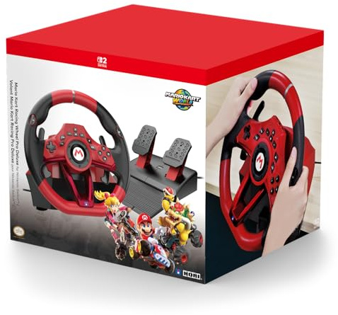 HORI Mario Kart Racing Wheel Pro Deluxe for Nintendo Switch 2 - Officially Licensed By Nintendo