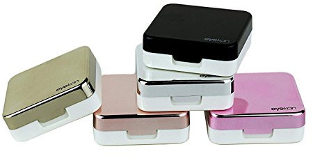 Mini Travel, einfacher Kontaktlinsenbehälter rose gold