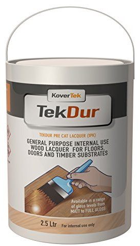 TekDur Pre Catalysed Wood Lacquer 50% Gloss (Semi Gloss) 2.5Lt