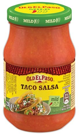 Old El Paso Tortilla Taco Salsa Mild — fruchtig-würziger Tomatensalat — 1 x 235 g