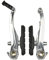 Fischer Bicicleta Palanca de Freno, Unisex, Plata, Uni