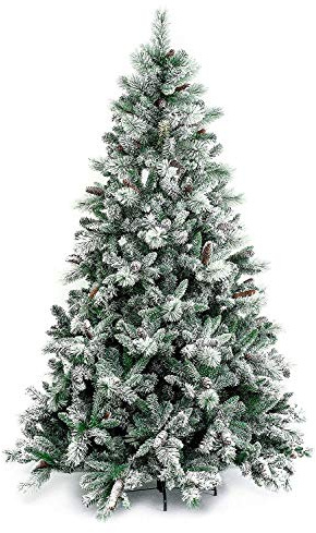 XONE Albero di Natale Gardena INNEVATO 240 CM con PIGNE
