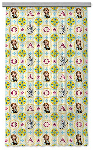AG Design - Gardine – Vorhang – Fotogardine - Kinderzimmer Disney Frozen - 140 x 245 cm – 1 Teil - FCSL 7148